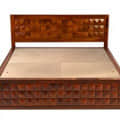 Sheesham Rosewood wooden Queen Size Bed - front_view