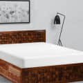 Sheesham Rosewood wooden Queen Size Bed - top_view