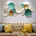 Metal Abstract Wall Art In Multi colour - photo