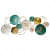 Metal Abstract Wall Art In Multi colour - front_view