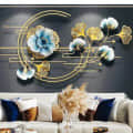 Iron Abstract Wall Art in Multicolor - rear_view