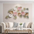 Decorative Floral Metal Wall Art - photo