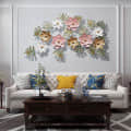 Decorative Floral Metal Wall Art - front_view