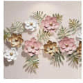 Decorative Floral Metal Wall Art - top_view