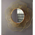 Golden Leaf Wall Mirror - photo