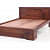 Michigan Sheesham Wood Queen Size Bed - front_view