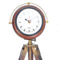 Table Clock With Tripod Stand - front_view