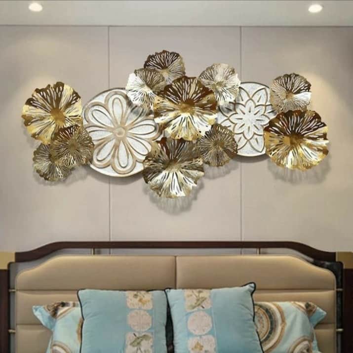 Flower Metal Wall Art - rear_view