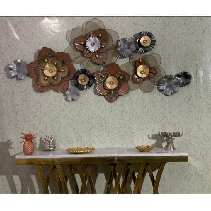 Iron Flower Metal Wall Art - top_view