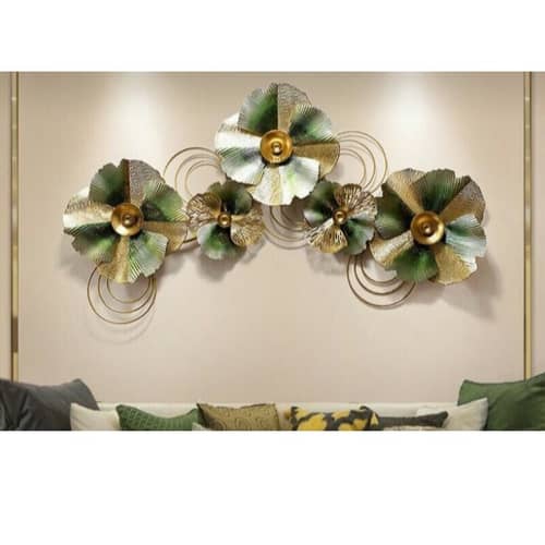 Vintage Floral Metal Wall Art
