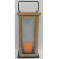 Wooden Lantern With Handle - photo