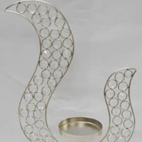 U Styled Crystal T-Light Holder - top_view