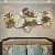 Golden Flower Metal Wall Art - rear_view