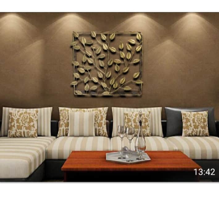 Leaf Metal Wall Art - front_view