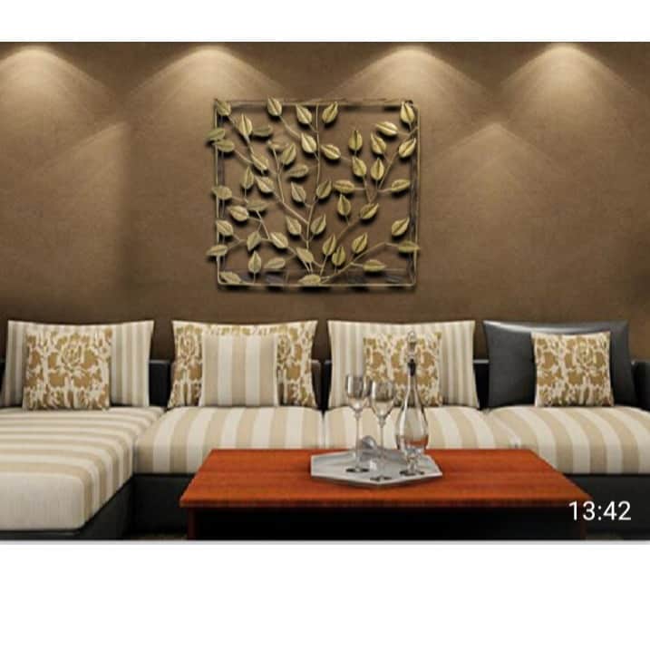 Leaf Metal Wall Art - rear_view