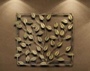 Leaf Metal Wall Art - left_view