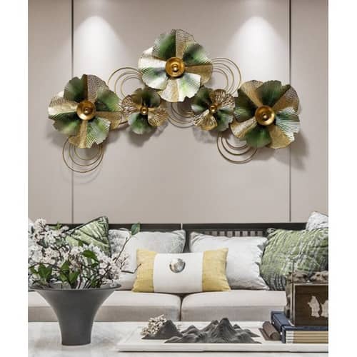 Vintage Floral Metal Wall Art