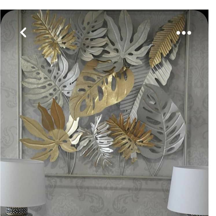 Gold & Silver Leaf Metal Wall Art