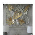 Gold & Silver Leaf Metal Wall Art - front_view