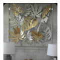 Gold & Silver Leaf Metal Wall Art - top_view