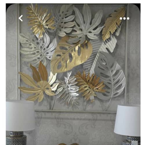 Gold & Silver Leaf Metal Wall Art