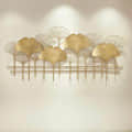 Rectangular Ginkgo Leaf Wall Decoration - rear_view