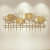 Rectangular Ginkgo Leaf Wall Decoration - rear_view