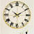 Round Black and Copper Designer Wall Clock - front_view