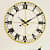 Round Black and Copper Designer Wall Clock - top_view