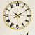 Round Black and Copper Designer Wall Clock - rear_view