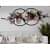 Retro Style Colored Petal Iron Wall Art - photo