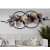 Retro Style Colored Petal Iron Wall Art - rear_view