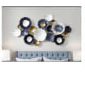 Lotus Leaves Metal Wall Art - front_view