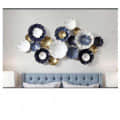 Lotus Leaves Metal Wall Art - rear_view