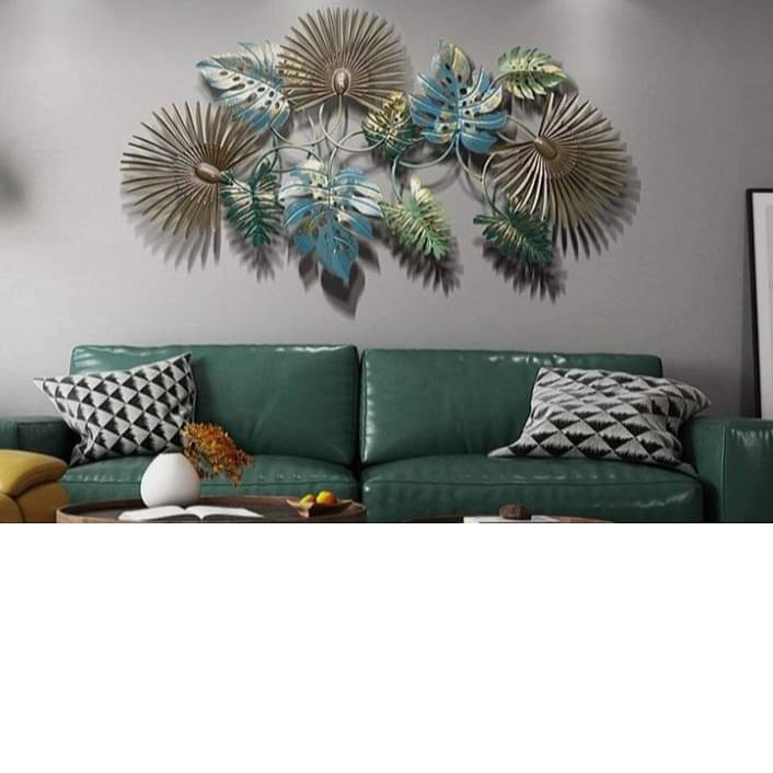Leaf Pendant Metal Wall Art