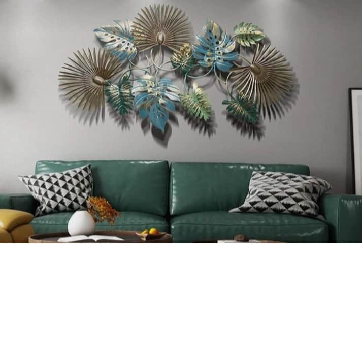 Leaf Pendant Metal Wall Art - front_view