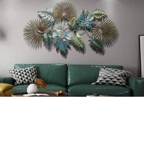 Leaf Pendant Metal Wall Art