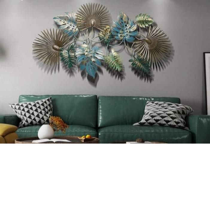 Leaf Pendant Metal Wall Art