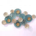 Creative Teal Metal Wall Art - top_view