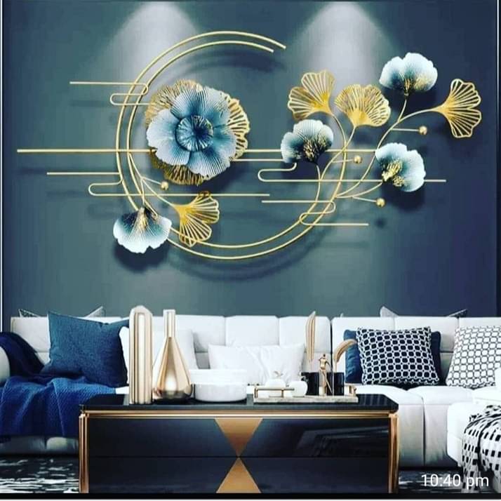 Leaf & Flower Metal Wall Art