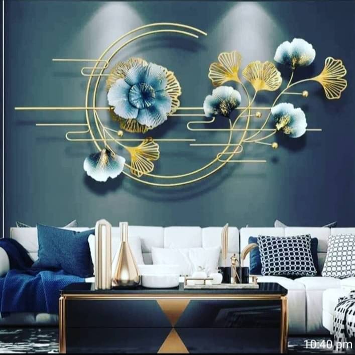 Leaf & Flower Metal Wall Art