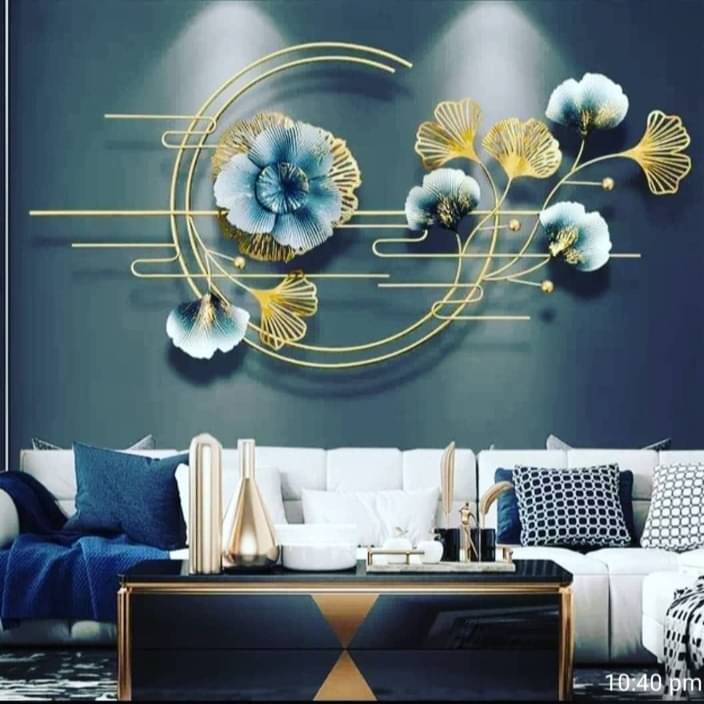 Leaf & Flower Metal Wall Art