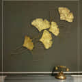 Golden Flower Metal Wall Art - photo