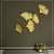 Golden Flower Metal Wall Art - photo