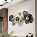 Multi Flower Metal Wall Art - rear_view