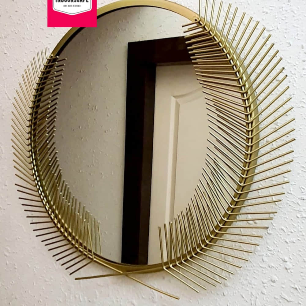 Decorative Leave Wall Mirror - photo