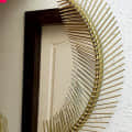 Decorative Leave Wall Mirror - front_view