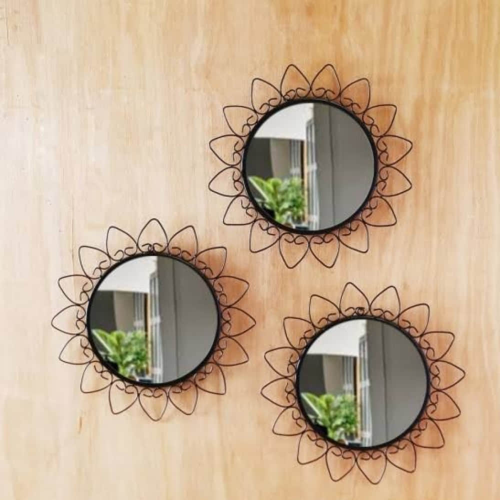 Decorative Wall Mirror (set of 3) - photo