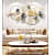 Green & Golden Entwined Wild Petals Metal Wall Art - photo