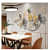 Green & Golden Entwined Wild Petals Metal Wall Art - top_view